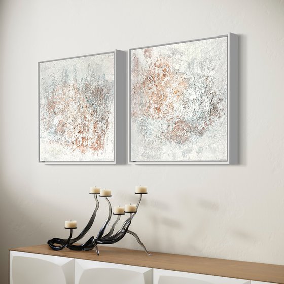 Mediterraneo diptych painting