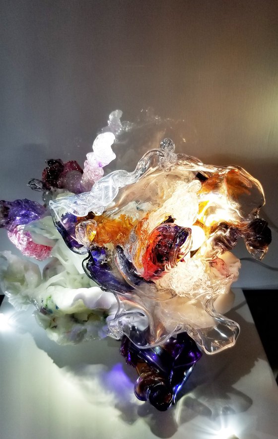 Abstract Ocean Fantasy Corals Lighted Sculpture