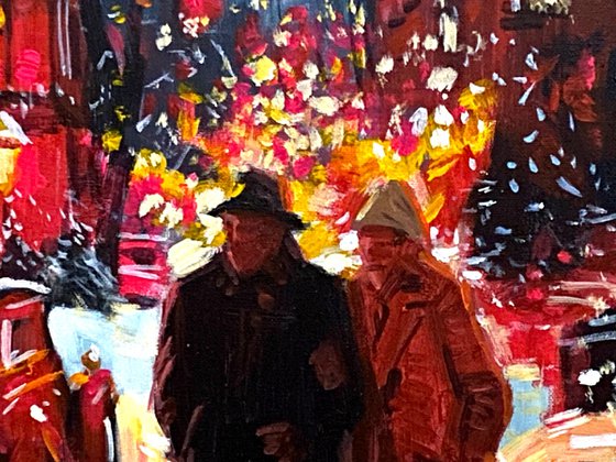 Warmth in a Snowy Night