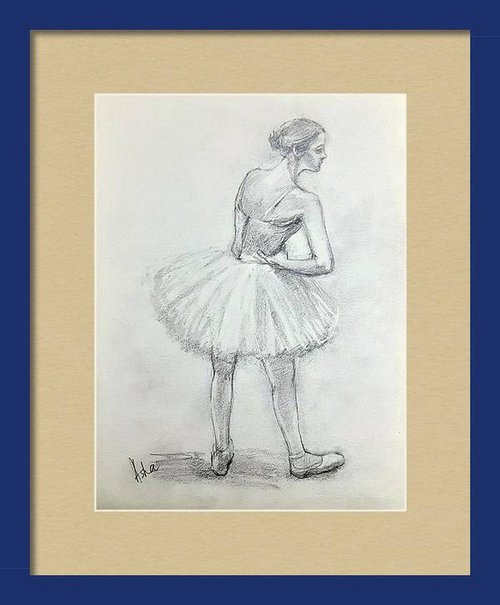 Ballerina Sketch 15 by Asha Shenoy