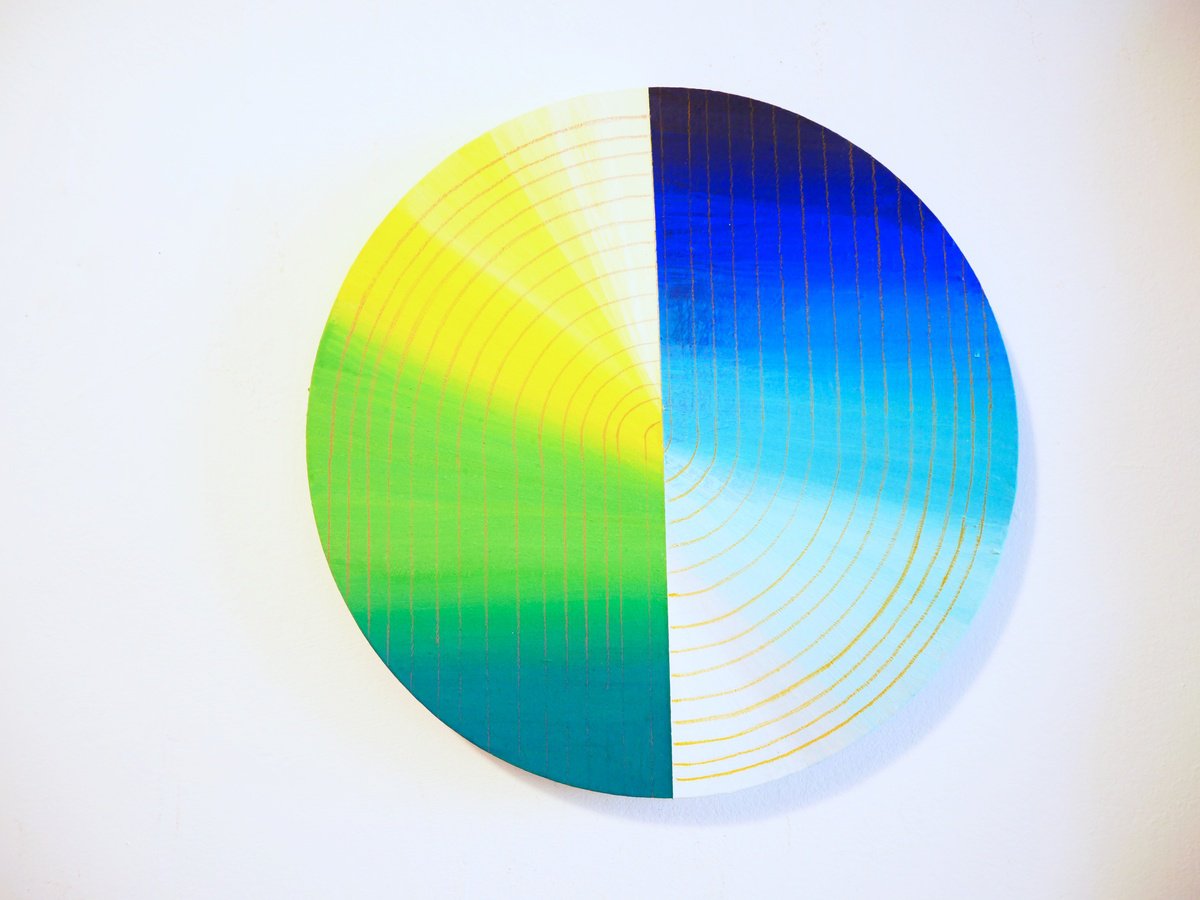 one day, color wheel tondo by Jessica Moritz