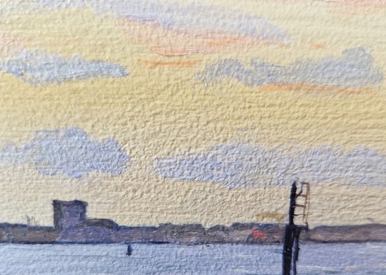 The Elbe in the evening