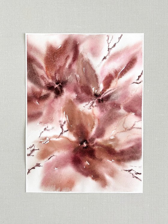 Abstract magolia flowers