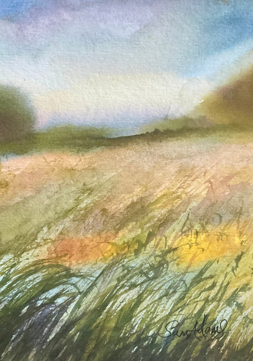Wind in the grass by Samantha Adams