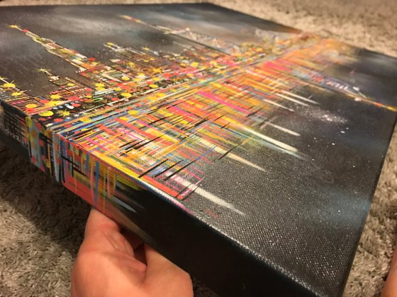 Dubai Skyline - Painting on canvas