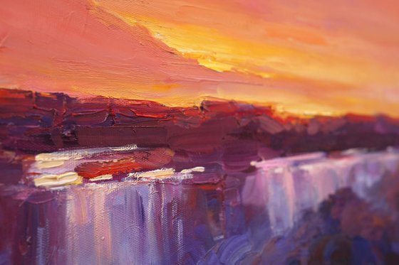 Golden Light Above the Falls