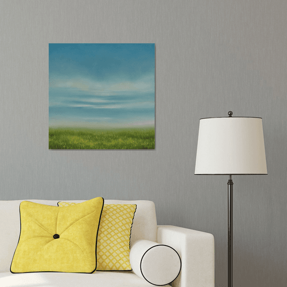 Summer Grass - Blue Sky Landscape