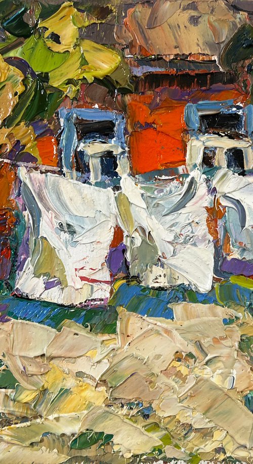 Clothes are drying by Kalenyuk Alex