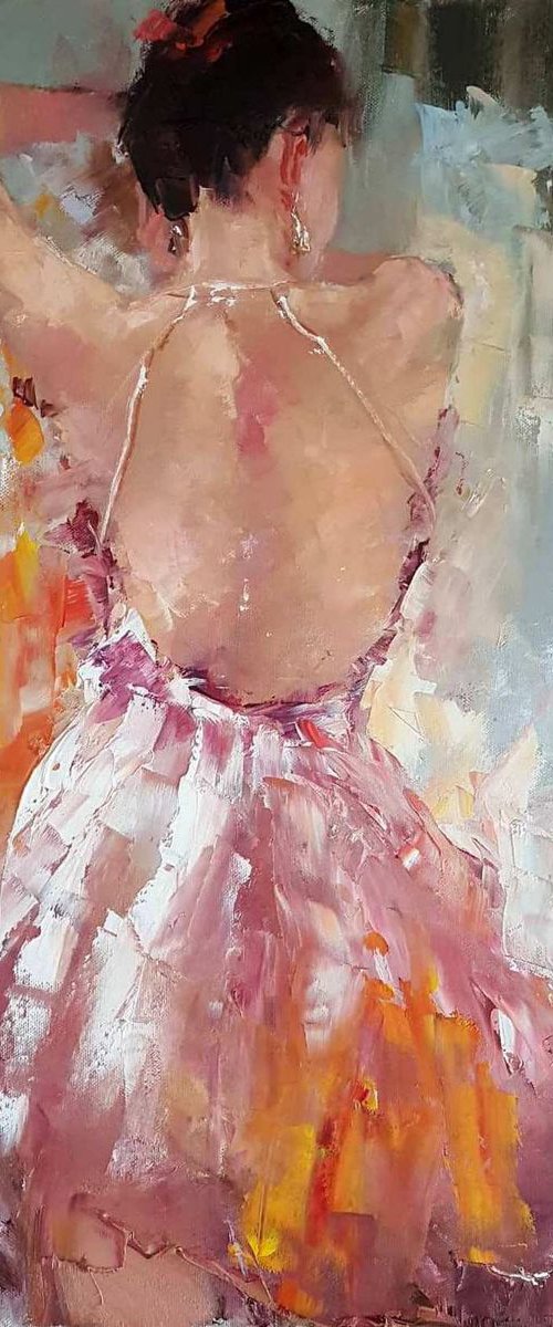 A  crimson dancer by Olga Egorov
