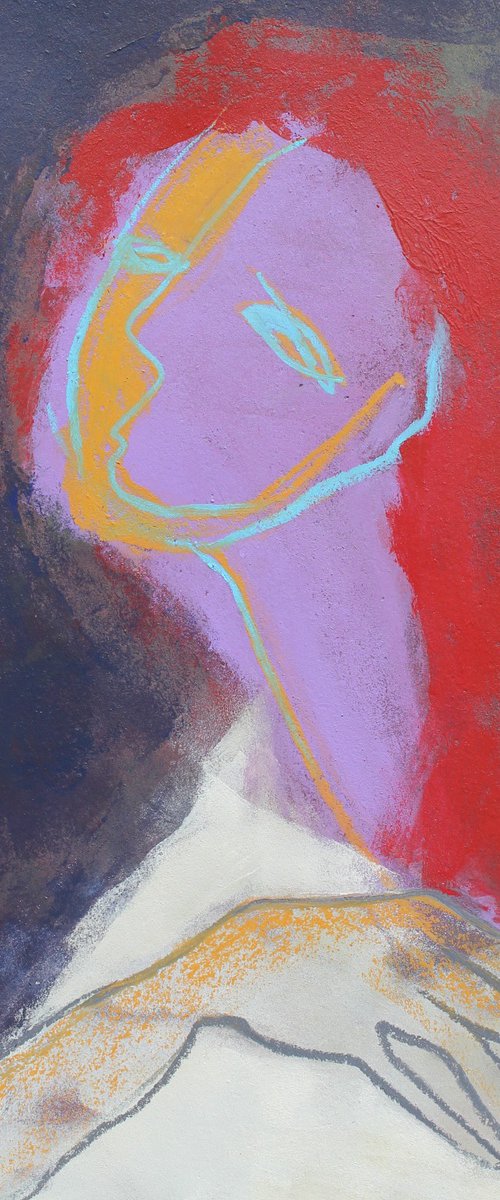 Portrait of an unknown woman. by Tatjana Auschew