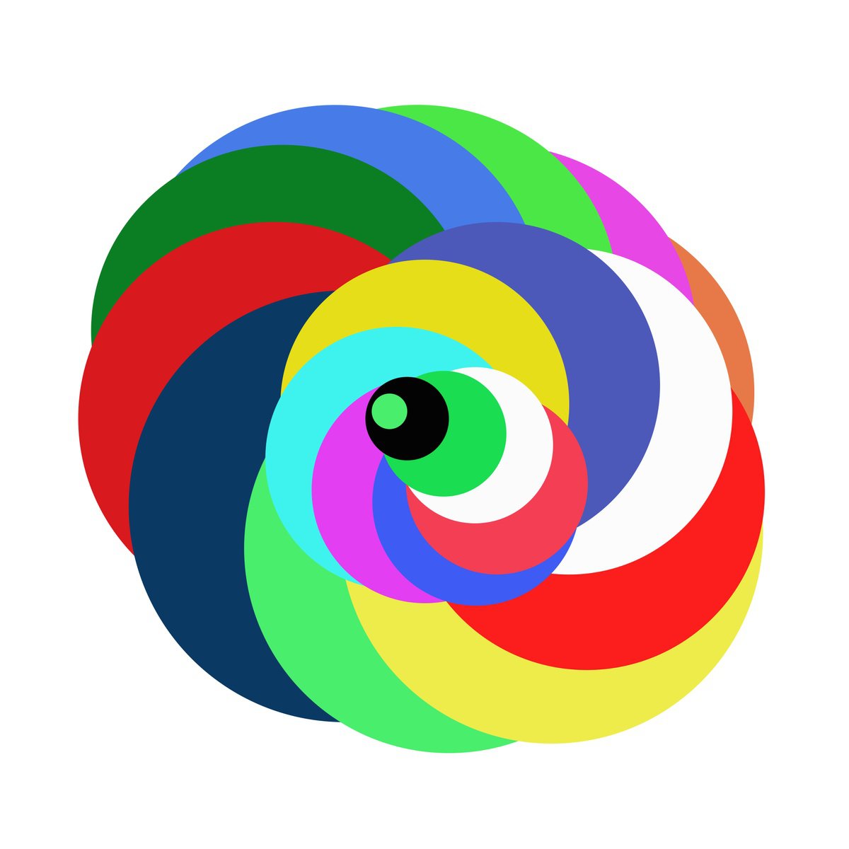 Abstract Giclee Print By Alessandro Butera, 35 X 35, Cosmic Abstract, Original Artwork