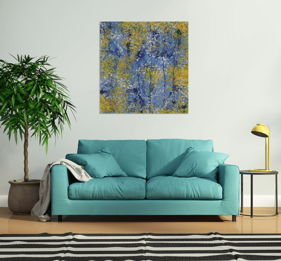 BLUE DAY 110x106cm