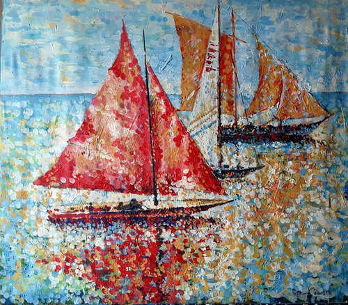 Sails and Sun. by Rakhmet Redzhepov