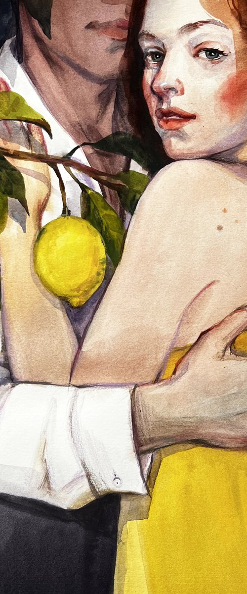 Caution. A couple in love. by Natalia Veyner