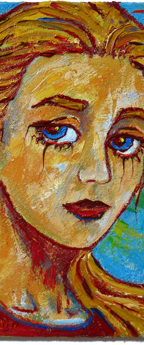 Original Oil Painting Portrait by David Padworny