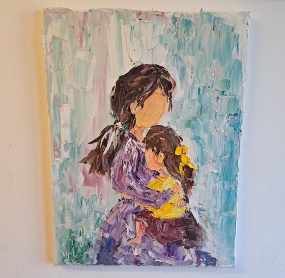 Girl with Mother