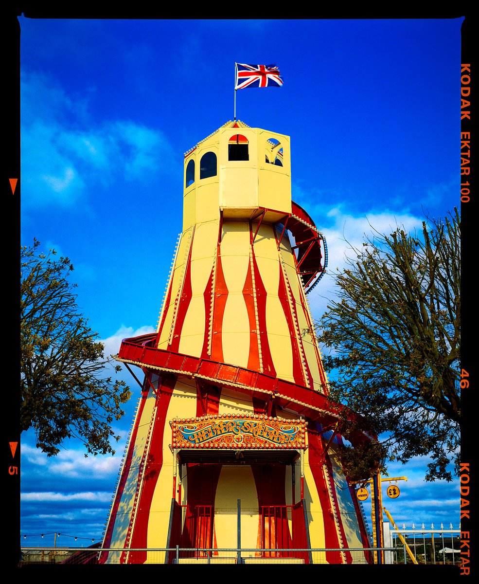 Urban And Pop Cityscapes Photograph By Richard Heeps, 29 X 35", Helter Skelter, Norfolk, Original Artwork