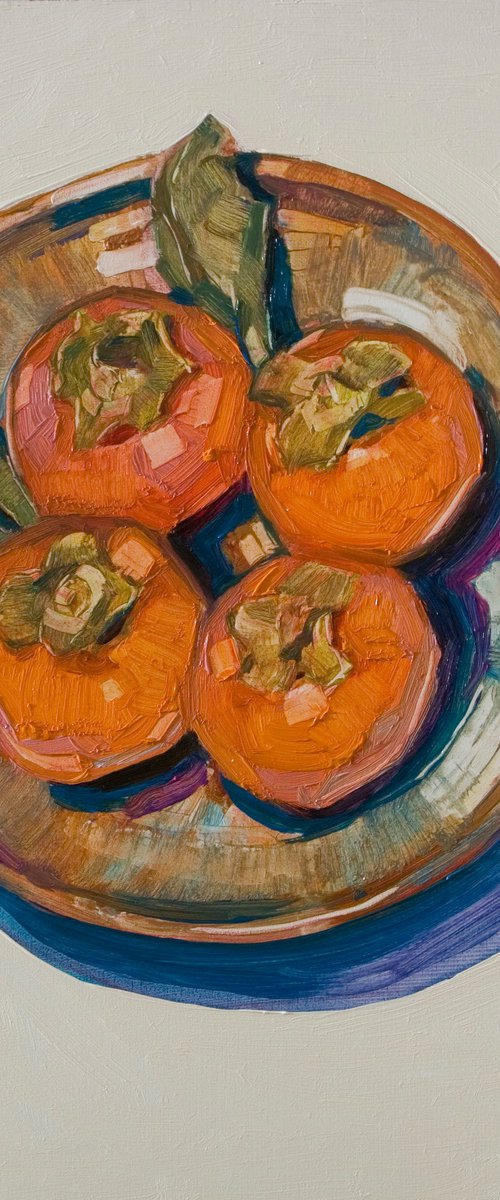 persimons in a plate by Olivier Payeur