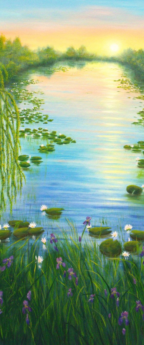 Water lily pond by Ludmilla Ukrow