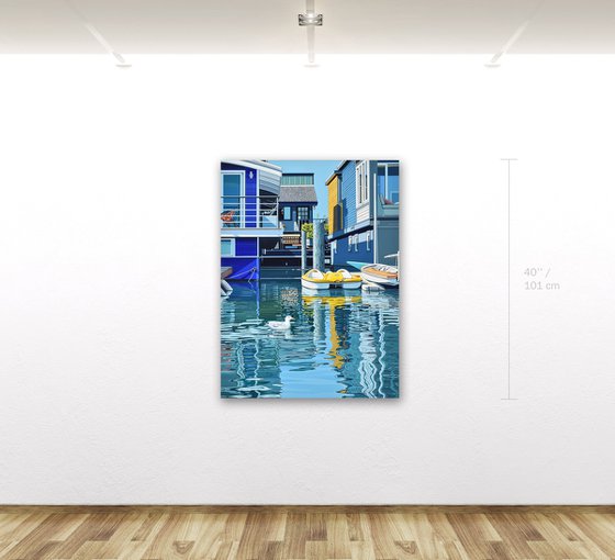 Houseboats And A Seagull #2