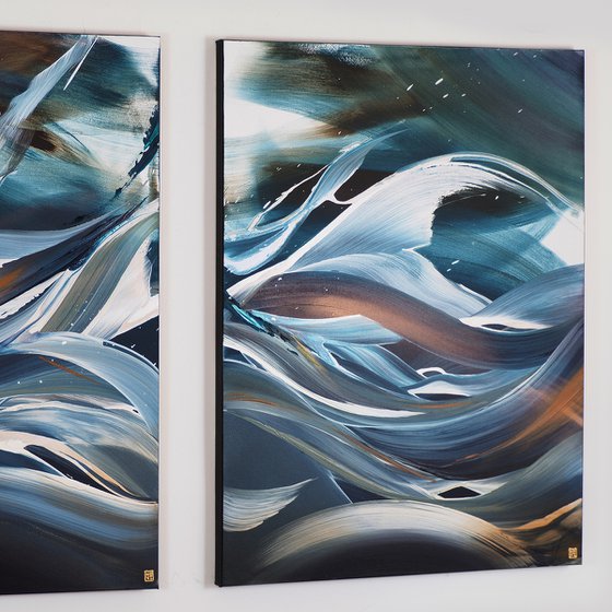 Deeper Water Diptych