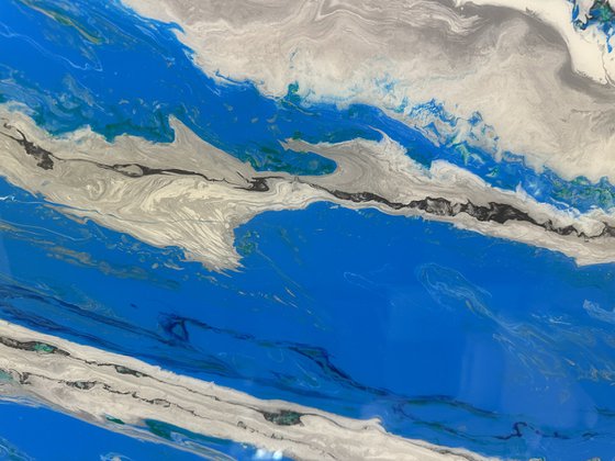 The Aviators Dreams- Sky Blue Cloud Abstract.