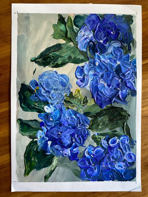 Cobalt Hydrangea Study — Bedugul Bali