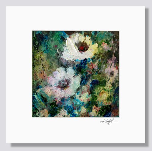 Floral Delight 45 - Textured Floral Abstract Painting by Kathy Morton Stanion by Kathy Morton Stanion