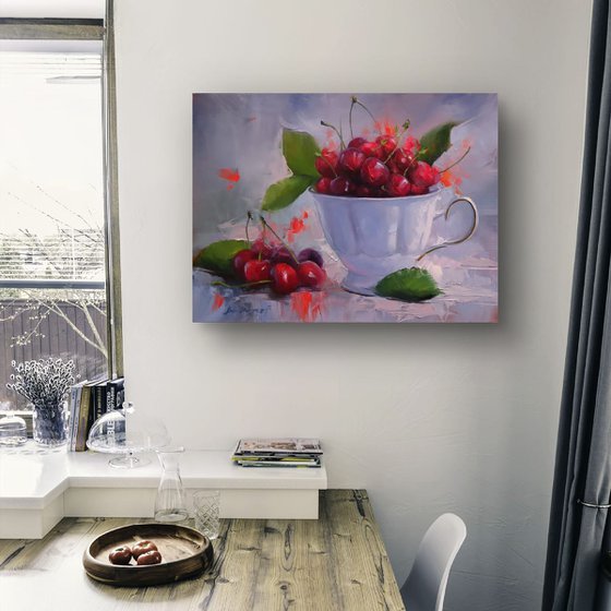 "Still life with cherries"
