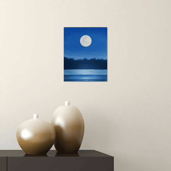 Ethereal Glow of a Full Moon