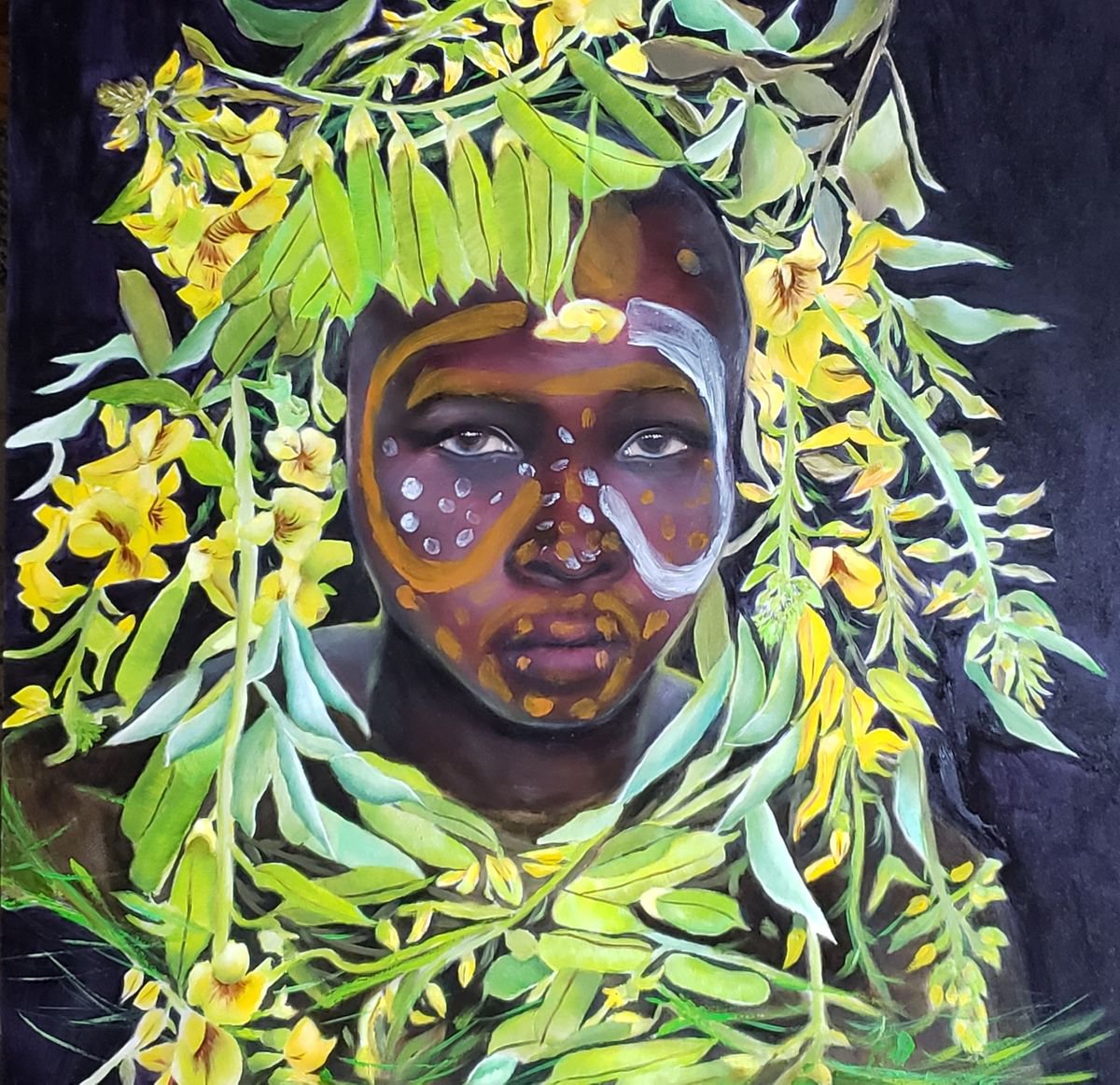 African Tribal Boy by Nersel Muehlen