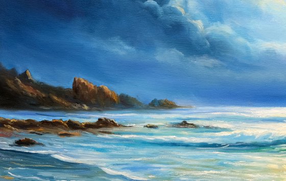 Moonlight Seascape Fantasy