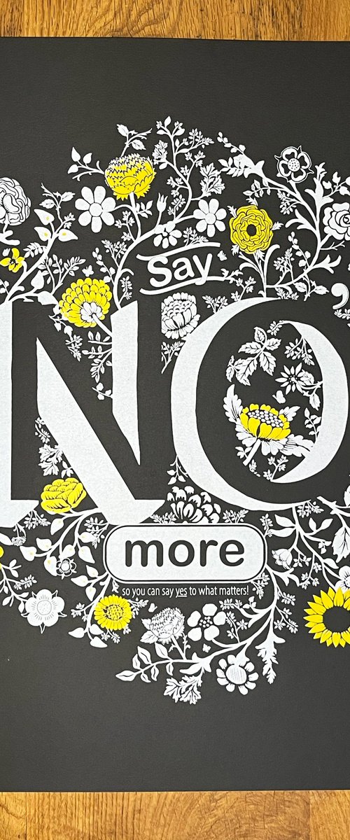 say 'NO' more by Colour Black