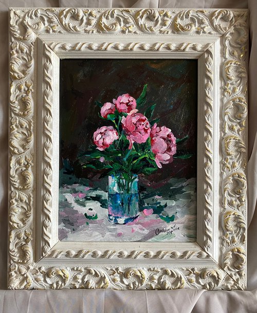 “Pink peonies” perfect gift by Iulia Carchelan