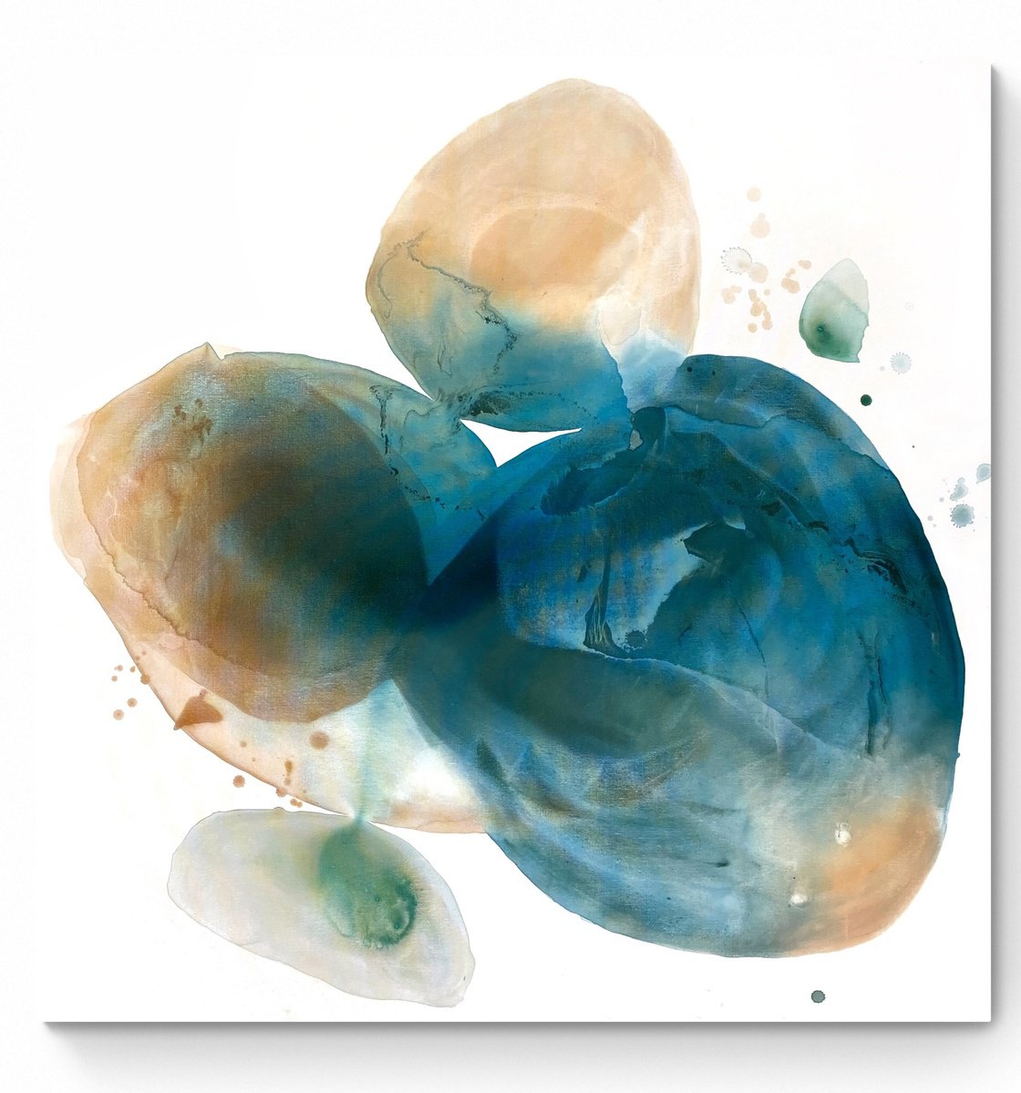 Abstract Acrylic Painting By Cristina Dalla Valentina, 35 X 35, Inner Conversations 6, Original Artwork