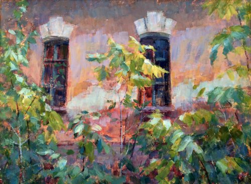 Windows That Have Seen Another Time from the series "The Old Homestead. Strength and decay" by Liudmyla Chemodanova