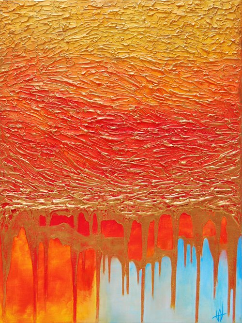 GLORIOUS SUNSET by VANADA ABSTRACT ART