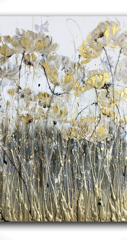 Gold Pollock Splashes by Carol Wood