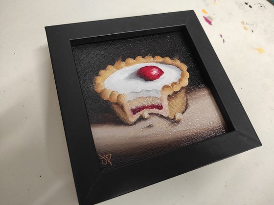 Little Bakewell tart still life