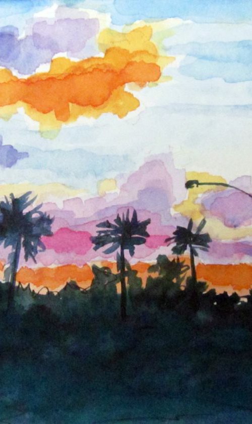 Miami Sunset by Jimmy Leslie