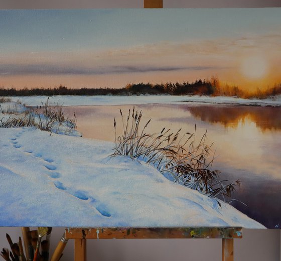 Winter Landscape Painting