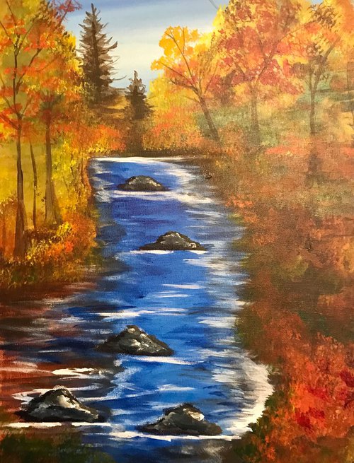 Fall Creek by Carolyn Shoemaker (Soma)