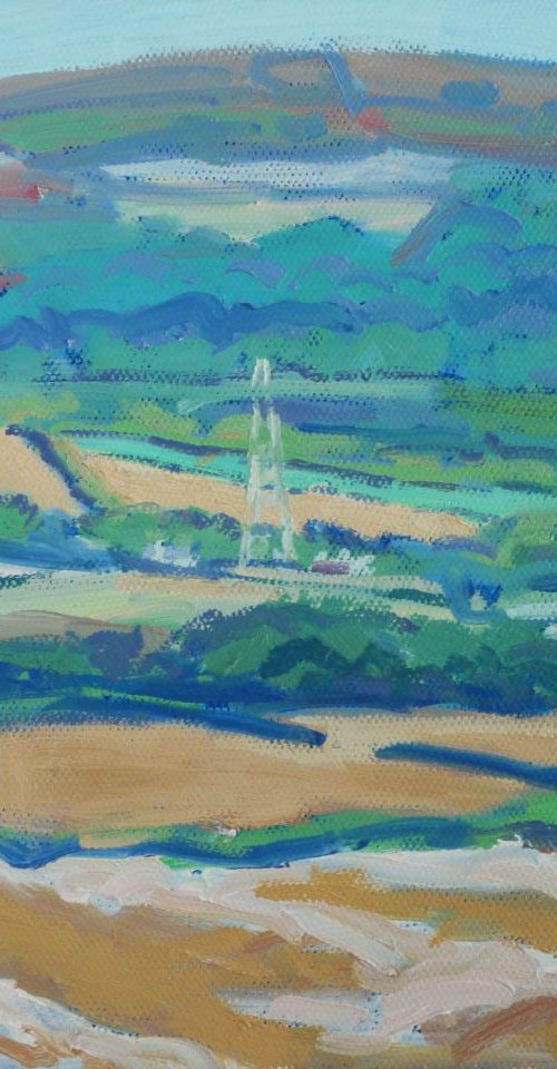 Rural landscape with Codden Hill by Bert Bruins