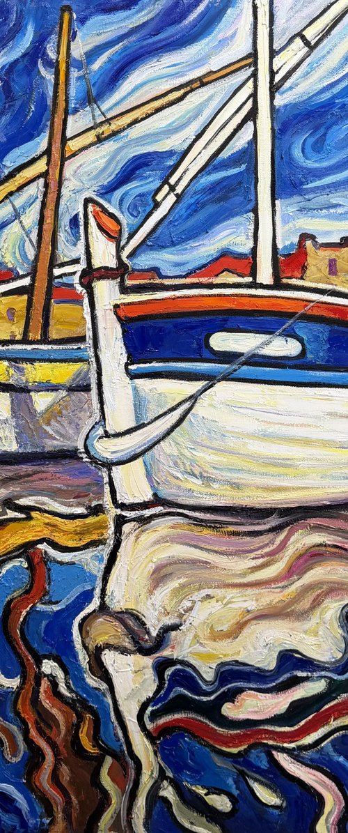 Dance of reflections. Saint-Tropez by Andrii Chebotaru