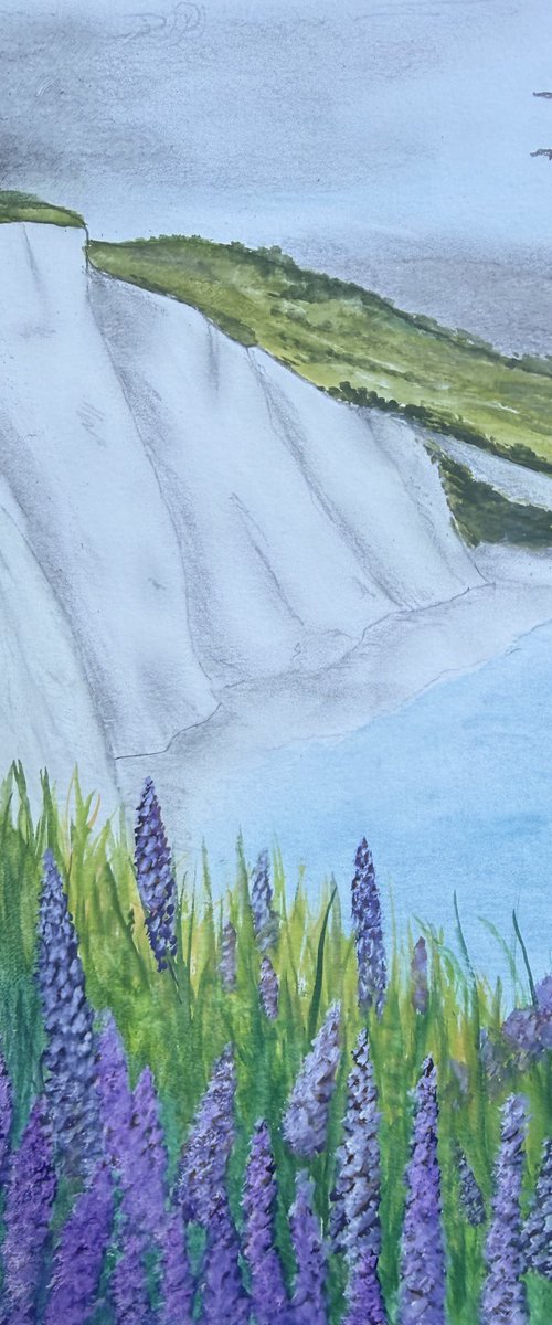Isle of Wight Cliffs by Alan Horne Art Originals