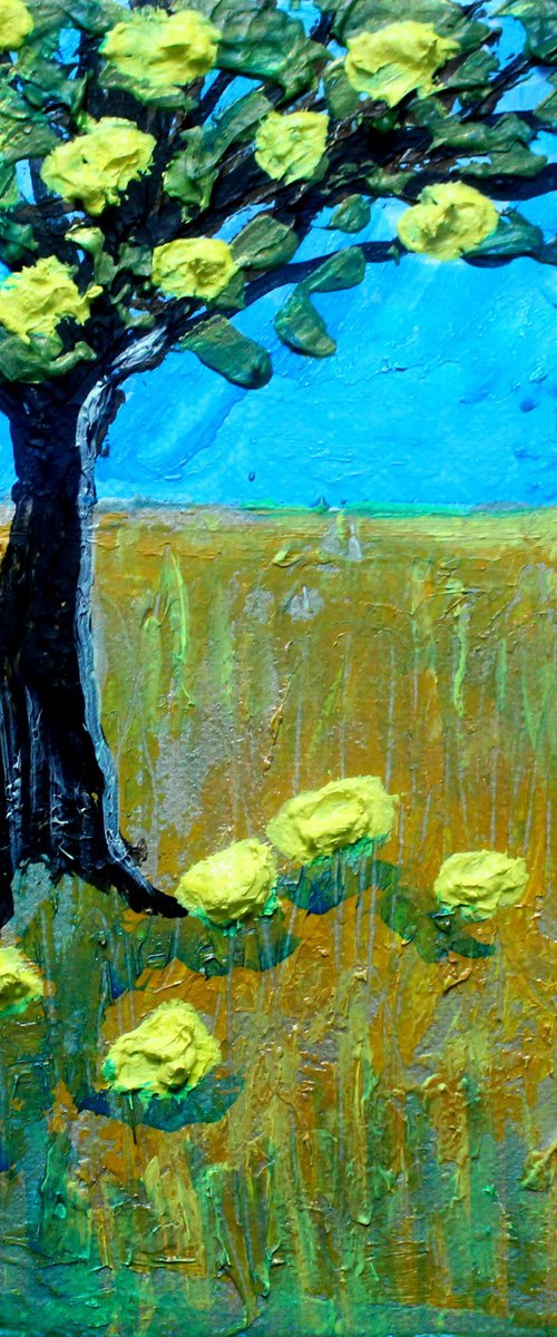 Lemon Tree II (small 20 cm x 20 cm) by Paul J Best