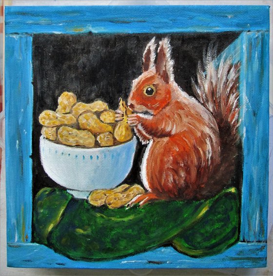 Squirrel and his nuts