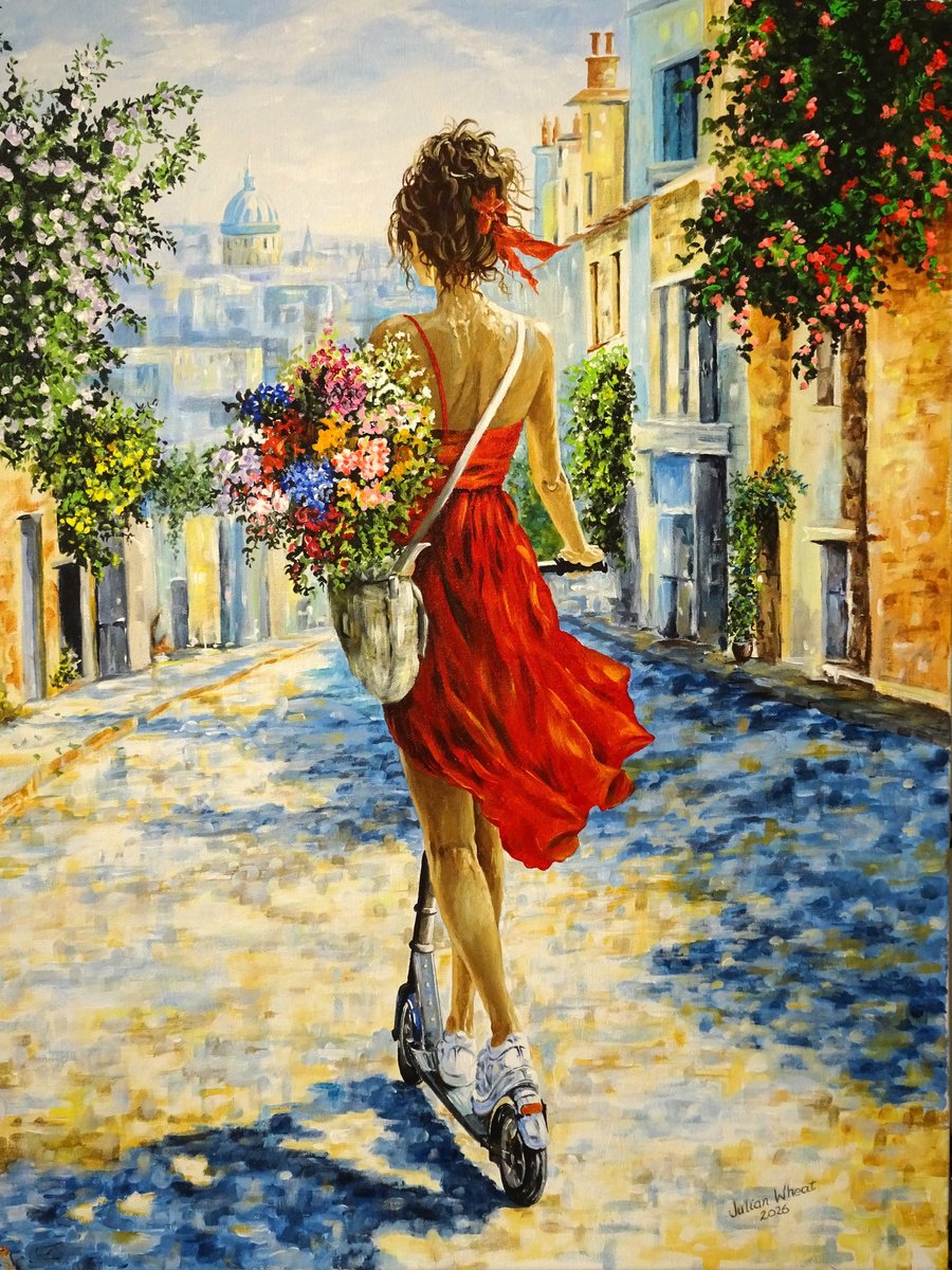 French Charm 2 By Julian Wheat, 24 X 29, Artwork For Sale On Artfinder