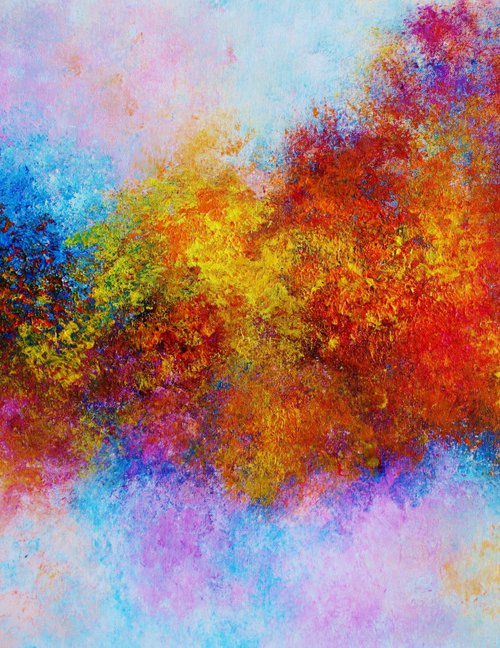 Abstract,,yellow,orange,blue,red,christmas sale 945 USD now 795 USD. by Viorel Scoropan