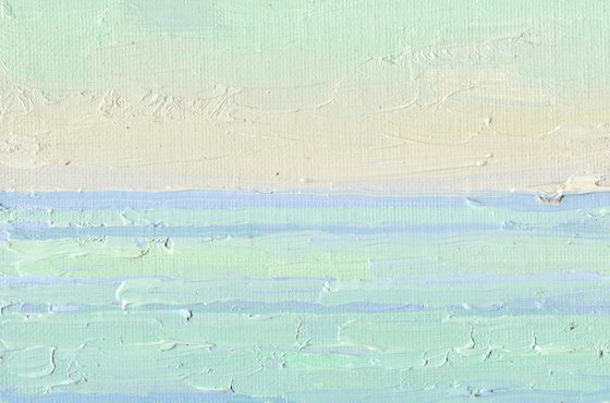 Sunset. The sea is calm. Bali. Crete. Greece